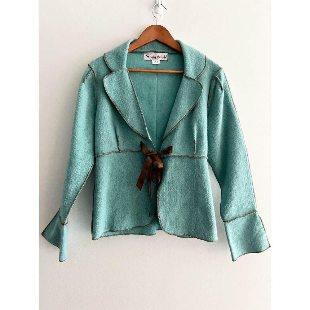 Beebop and Wally - Teal and Brown Blazer - Size Large